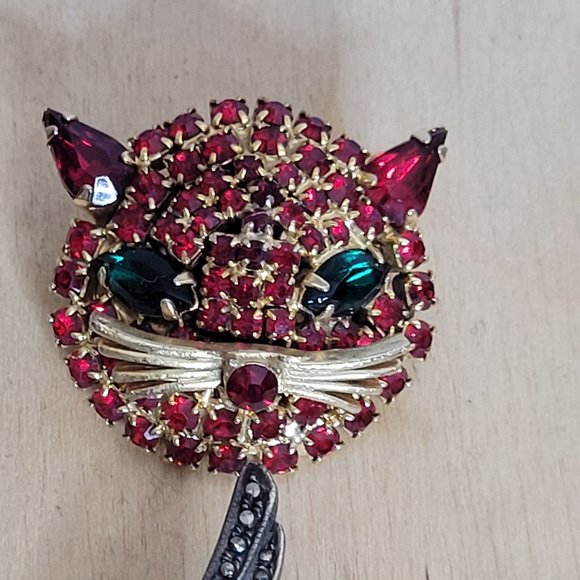 Brooch Lot Costume Jewelry Vintage Estate 10 Pieces Monet Sterling - Picture 2 of 13